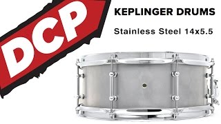 Keplinger Stainless Steel Snare Drum 14x55  Video Demo [upl. by Ayhdiv]