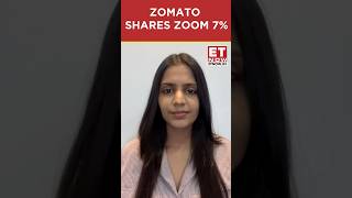 Zomato Shares Soar 7 After Sensex Inclusion and ₹8500 Crore QIP Approval shorts [upl. by Kerrison]