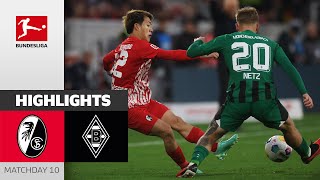 SC Freiburg  Borussia Mgladbach 33  Highlights  Matchday 10 – Bundesliga 202324 [upl. by Tab]