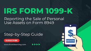 How to Report Form 1099K on Form 1040 for Personal Use Sales [upl. by Aivatra]