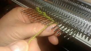 How to Cast On Ewrap  Knitting machine basics  Brother Standard machines [upl. by Casie]