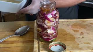 SUPER SIMPLE PICKLED RED ONIONS  CANNING [upl. by Dave]