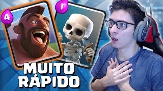 INCRÍVEL O DECK MAIS RÁPIDO DE CORREDOR DO CLASH ROYALE [upl. by Ahsekan185]