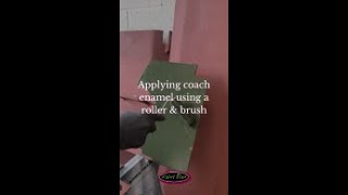 How To Apply Coach Enamel Paints Using a Brush And Roller [upl. by Packton244]