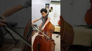 Double Bass Concerto No 2 G Bottesini by Airforce 9 years old [upl. by Adnuahsal]