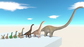 ALL Brachiosaurus of Evolution vs ALL Dinosaurs Battle Shin Godzilla ARBS [upl. by Xonel]