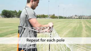 Bownet Soccer Goal 4x8 Set Up Video [upl. by Hanselka]