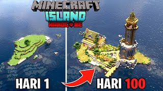 100 Hari di Minecraft PULAU TERPENCIL HARDCORE [upl. by Mairem]