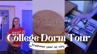 COLLEGE ROOM TOUR freshman year at NYU [upl. by Iey]