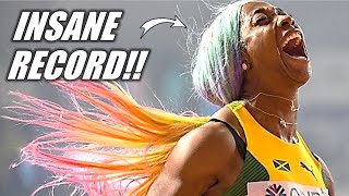 ABSOLUTELY UNBELIEVABLE  ShellyAnn FraserPryce DESTROYS Field And Sets New 100 Meter Record [upl. by Augustina]