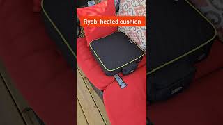 Ryobi heated cushion in my outside Grillzebo 😎🔥 shorts [upl. by Yedorb629]