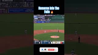 Royals LAUNCH A Dinger Into The Waterfall mlb homerun kansascity royals baseball [upl. by Trace]