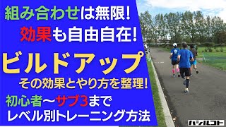 組み合わせは無限！効果も自由自在！ビルドアップ走 [upl. by Flanigan]