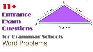 11 Plus Word Problem  Unit Conversion and Distance Between Two Points [upl. by Delanty]