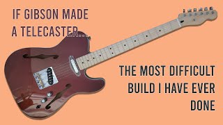 IF GIBSON MADE A TELECASTER  THE MOST DIFFICULT BUILD I HAVE EVER DONE guitar guitarist [upl. by Ced]