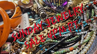 SUNDAY LIVE AT 4PM PT 7PM ET JEWELRY SALE STERLING VINTAGE AND MORE [upl. by Kovacev]