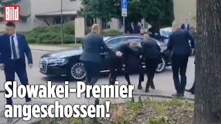 Robert Fico SlowakeiPremier bei Attentat durch Schüsse verletzt UPDATE [upl. by Nicolina]