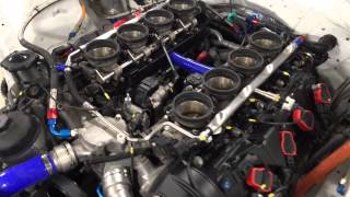 BMW M3 S65B40 start from first crank Emtron KV8 ECU [upl. by Magena690]