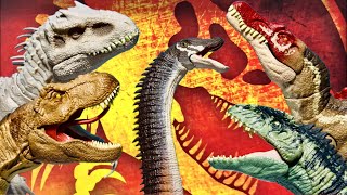 AVENTURA JURÁSICA GENIAL LOS DINOSAURIOS CARNÍVOROS ATACAN AL DIPLODOCUS [upl. by Orsino]