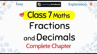 Class 7 Fractions and Decimals [upl. by Itagaki]