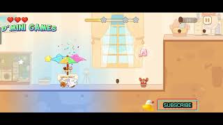 GAME KUCING PUTIH SERU catdash badguy cutecat gamekucing gameseru games kucinglucu cat [upl. by Niatsirt402]