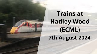 Trains at Hadley Wood ECML  7824 [upl. by Ayaros16]