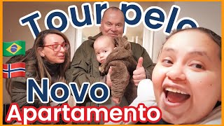 TOUR COMPLETO PELO APARTAMENTO QUE VAMOS MORAR NA NORUEGA  A VIDA REAL DE UMA FAMILIA NO EXTERIOR [upl. by Ahtaga]