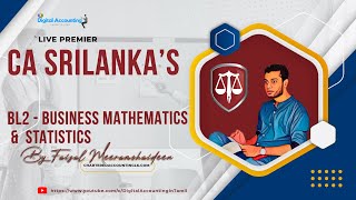 CA Tamil Medium Classes  BL2 Business Mathematics amp Statistics  CA Classes in Tamil [upl. by Haikan340]