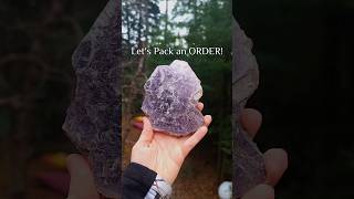 Lets pack an Order 📦💎 crystals orderpacking asmr crystalshops [upl. by Dannica205]