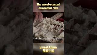 The sweet scented osmanthus cake 上海廊下镇：这里的桂花糕不是用糯米 而是用大米磨成米粉制成【DocuLife】 [upl. by Friend]