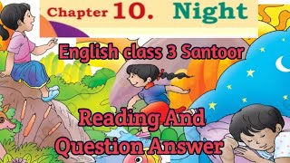 Night poemclass 3englishchapter 10question answersantoor english class3 kv360 kv KVS360 [upl. by Geier861]