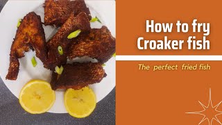 How to Fry Croaker fish [upl. by Ahsoet]