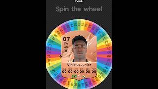 I Respun VINICIUS JUNIOR FC 25 Card at REAL MADRID fifa spinner soccer football [upl. by Irab]