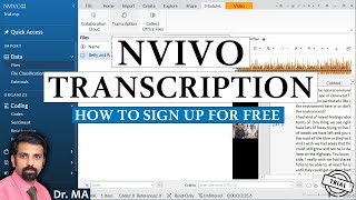 NVivo Free Transcription  How to Sign Up For Free  NVivo Transcription AddOn  NVivo Free Trial [upl. by Timothee]