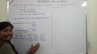 PART1 BCD SUBTRACTION USING 10S COMPLEMENT  BCD SUBTRACTION  BCD  DLD  STLD  10S COMPLEMENT [upl. by Hamburger107]