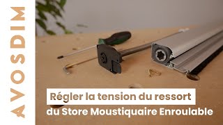 Comment régler la tension du ressort du Store Moustiquaire Enroulable Luxe [upl. by Pyszka]