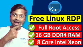 Free Linux RDP Server Setup with Full Root Access Free 100  2024 [upl. by Krause93]