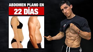 Obtén un ABDOMEN PLANO en 22 Días ¡Entrenamiento en Casa [upl. by Camarata817]