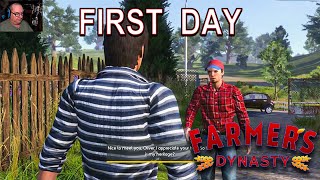 First Day Playing FARMERS DYNASTY  Farmers Dynasty  1 [upl. by Emmye]