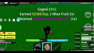 Présentation du fruit caoutchouc sur blox fruit [upl. by Purvis]