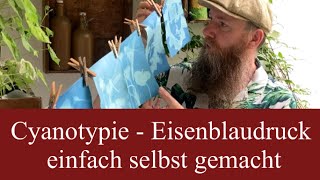 Cyanotypie  Solardruck  so einfach erstellst du Unikate im Blaudruck selbst [upl. by Notyalc928]