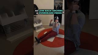 Fix Low Back Overarching in Overhead Presses [upl. by Anuayek]