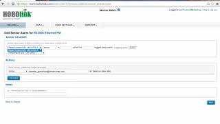 HOBOlink and RX3000 Alarms and Relays [upl. by Iadrahs529]