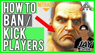 How To Ban Or Kick Players From Your Nitrado ARK Server  ARK Survival Evolved PS4 Tutorial [upl. by Trudey814]