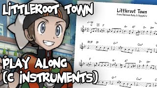 Littleroot Town  Play Along  C Version [upl. by Norina433]