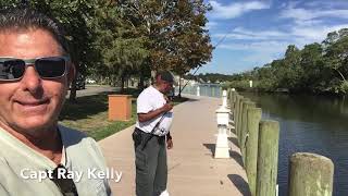 Adventures 259Snapper Fishing on the beautiful Riverwalk Riverhead NY [upl. by Seltzer]