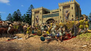 0AD 4v4  Persian Cavalry on Fortress [upl. by Kaya]