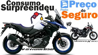 Primeira Média Consumo de Combustível VStrom 650 XT e Preço do Seguro [upl. by Ijan525]