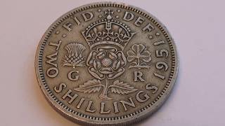 A 1951 G R Two Shillings Coin [upl. by Nairot968]