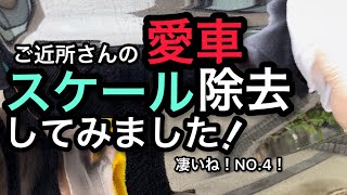 スケール除去剤を使って、ご近所さんの車を、リフレッシュ！させてみました！ [upl. by Gipps]